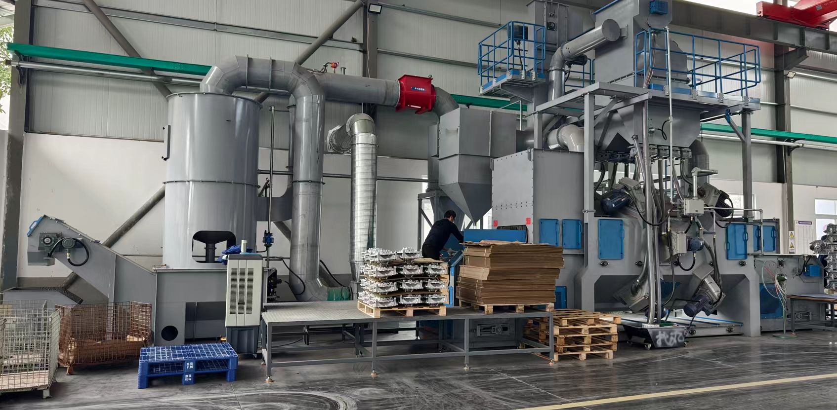 QW1200網(wǎng)帶式拋丸清理機